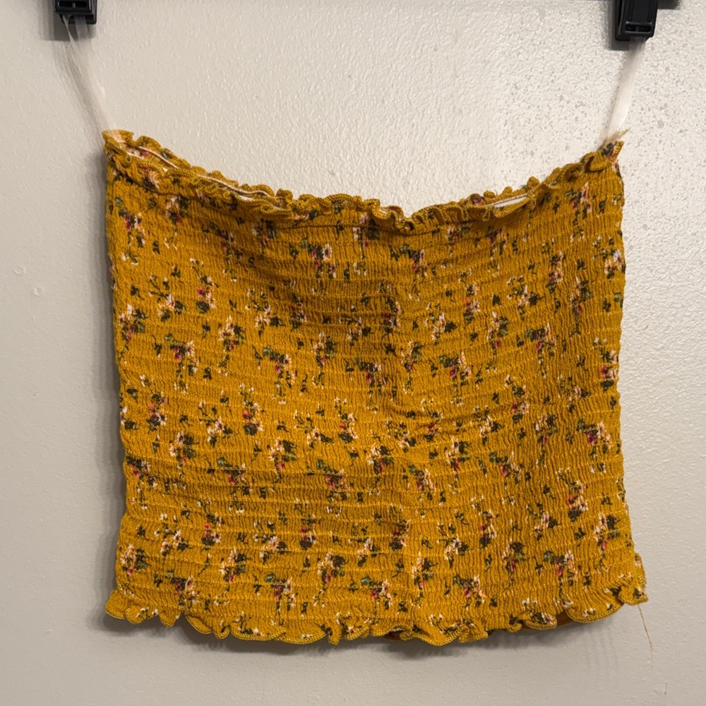 Windsor Mustard Floral Smocked Top
